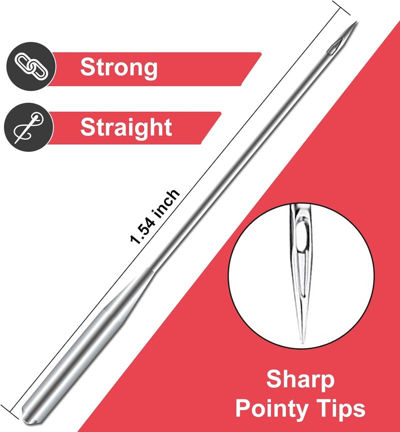 ONEHERE Sewing Machine Needles, Universal Sewing Machine Needle, Compatible with Singer, Brother, Janome, Varmax, Sizes HAX1 65/9, 75/11, 90/14, 100/16, 110/18 (50 PCS) - Image 3
